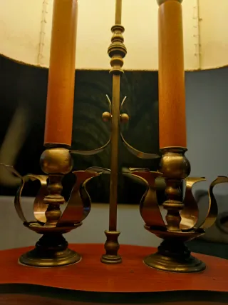 Lámpara de Mesa Victoriana tipo "Bouillotte"