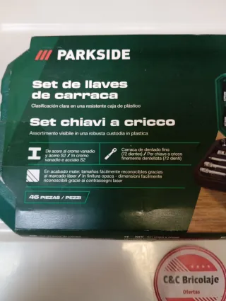 Set de llaves Parkside 46 piezas nuevo
