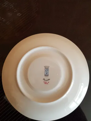 Pontesa 5 Tazas y Platos Vintage Cerámica