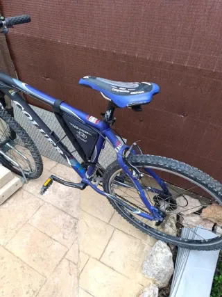 Bicicleta de montaña azul