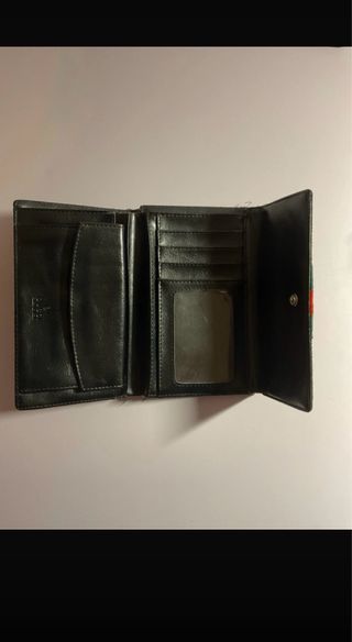 Portafoglio Gucci con strisce verdi e rosse