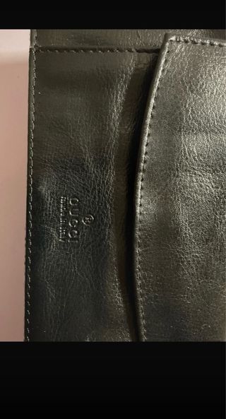 Portafoglio Gucci con strisce verdi e rosse