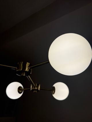 Lámpara Westwing dorada y transparente