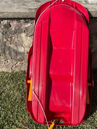 Trineo 2 placas Wedze Decathlon Rojo.