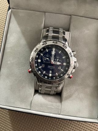 Reloj Nautica Crono Plata Multicolor