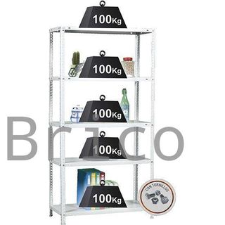 Estantería Metálica 1800x900x300 mm - 500 Kg