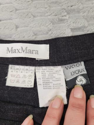 Pantalón Lana Virgen Max Mara Talla 42