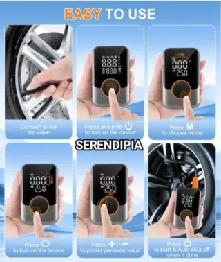 COMPRESOR INALÁMBRICO RECARGABLE.