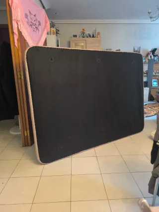 Somier Cama 1.35 Tela Gris