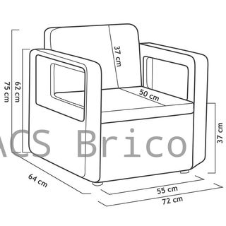 Muebles Jardín Venus Tete a Tete Grafito