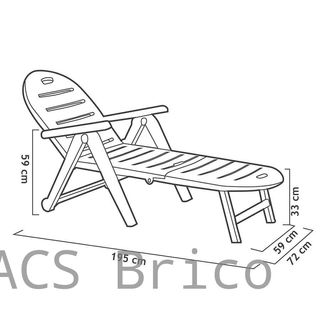 Tumbona Caimán Blanca