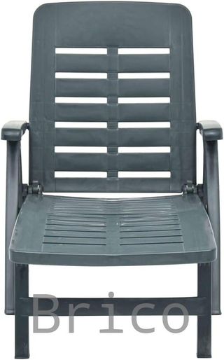 Tumbona Plegable Smeraldo con Ruedas Verde