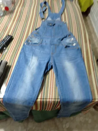Pantalón Peto Vaquero Azul M pequeña