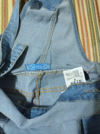 Pantalón Peto Vaquero Azul M pequeña