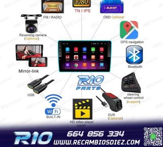 RADIO 9" GPS ANDROID 13 QUAD CORE 64GB ROM