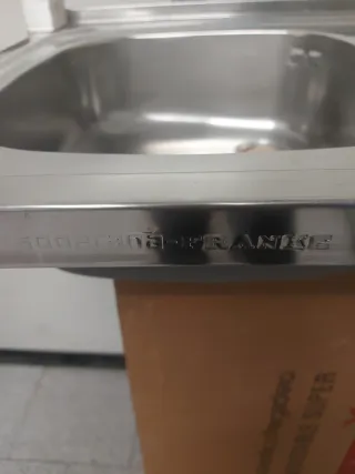 Fregadero doble seno inox