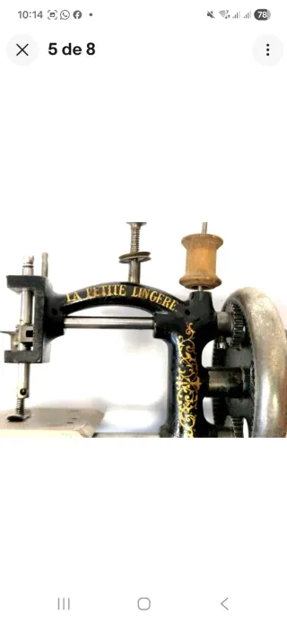 Máquina de coser LA PETIT LINGERE antigua 1890