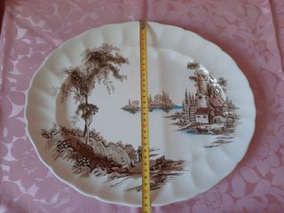 Bandeja porcelana inglesa marca JOHNSON BROTHERS