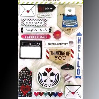 LOTE PEGATINAS 3D DIY SCRAPBOOKING HARVARD