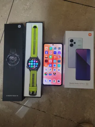 Xiaomi Redmi Note 13 Pro+ y Reloj s4