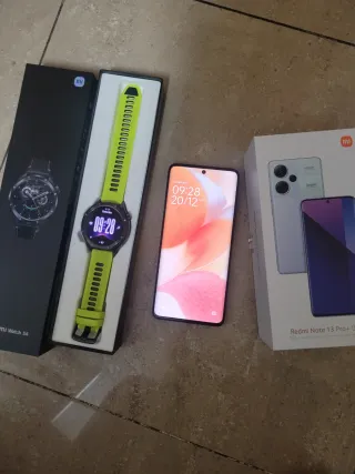 Xiaomi Redmi Note 13 Pro+ y Reloj s4