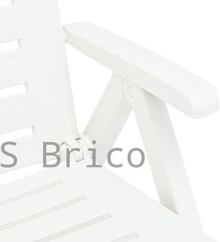 Tumbona Plegable Smeraldo con Ruedas Blanca