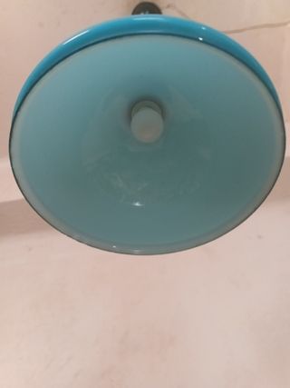 Lámpara Techo Semicírculo Azul Vintage