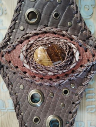 Pulsera artesanal brasileña ojo de tigre
