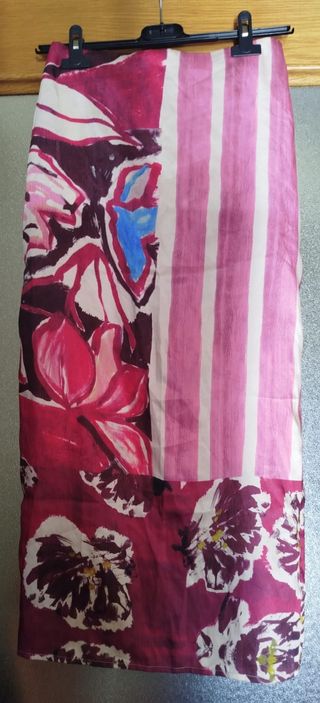 Falda larga estampada talla XS