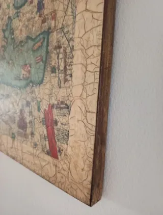 Cuadro Mappamundi de A. Cresques Madera 1375