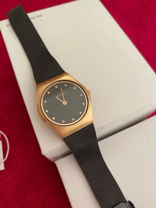 Reloj Bering Mujer Oro y marrón