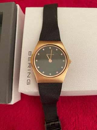 Reloj Bering Mujer Oro y marrón