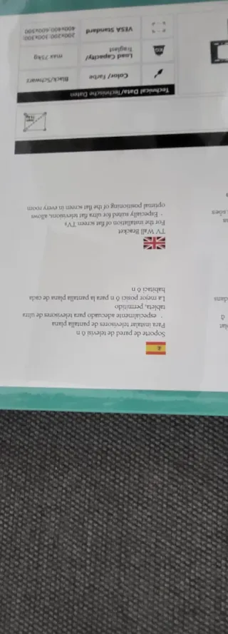 Soporte de Pared para TV FASDI IP-6003