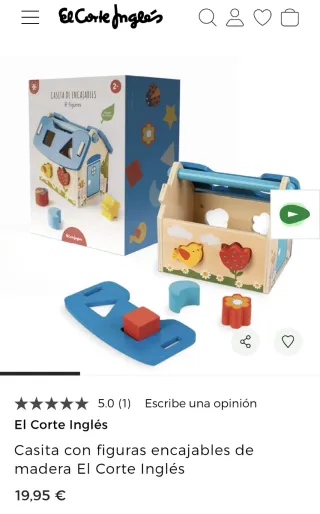 Casita madera encajables Montessori