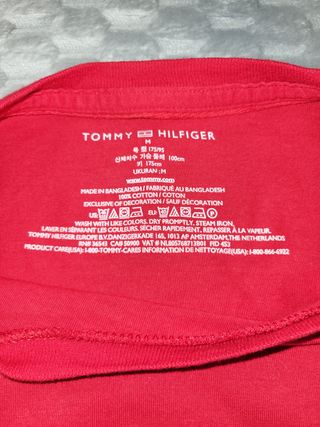 Camiseta Tommy Hilfiger Roja Talla M
