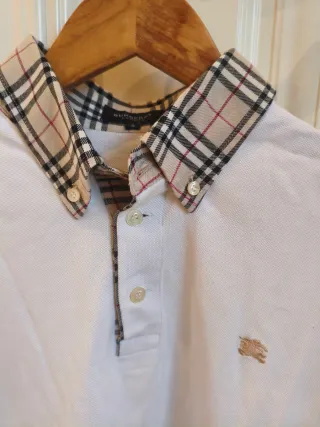 Polo Burberry Hombre Blanco