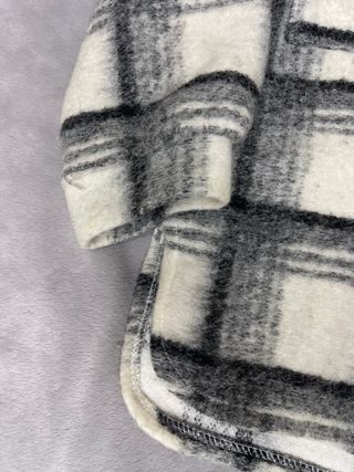 Giacca camicia quadri bianco e nero