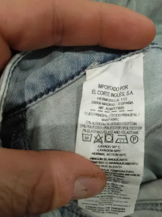 Pantalón vaquero skinny azul claro