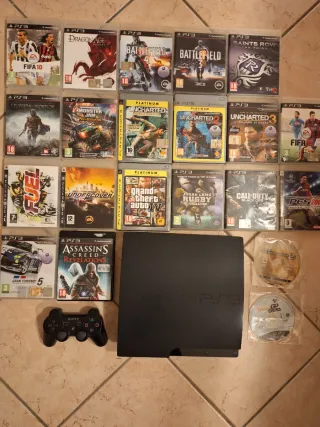 PlayStation 3 con Giochi e Controller