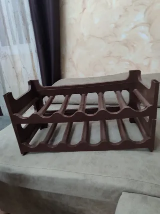 Botellero de madera para 12 botellas