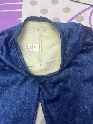 Leggings efecto vaquero forrados