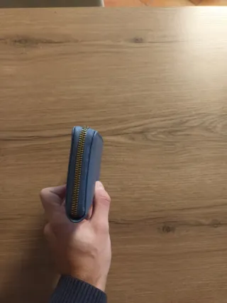 Portafoglio donna Luca Barra azzurro