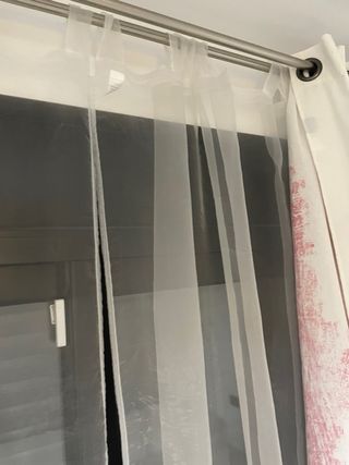 Lámpara y cortinas Londres, incluye barra doble