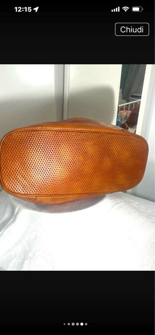 Borsa vintage G#$ vera pelle lavorata