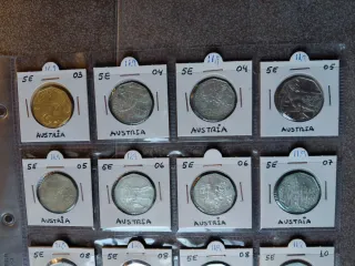 Lote 14 monete 5 euro Austria in argento