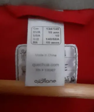 Chaqueta Quechua azul niño 10-12 años