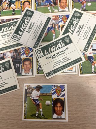 Lote 21 cromos Real Zaragoza Liga 97-98