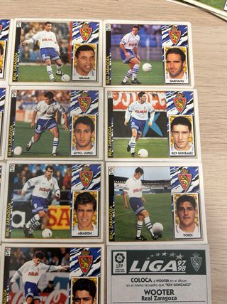 Lote 21 cromos Real Zaragoza Liga 97-98