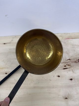 Pareja Cazo y Espumador Bronce Antiguo