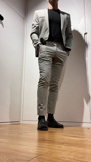 Traje de caballero Zara gris